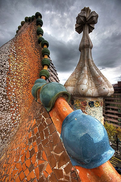 Antoni Gaudi Casa Batllo Roof