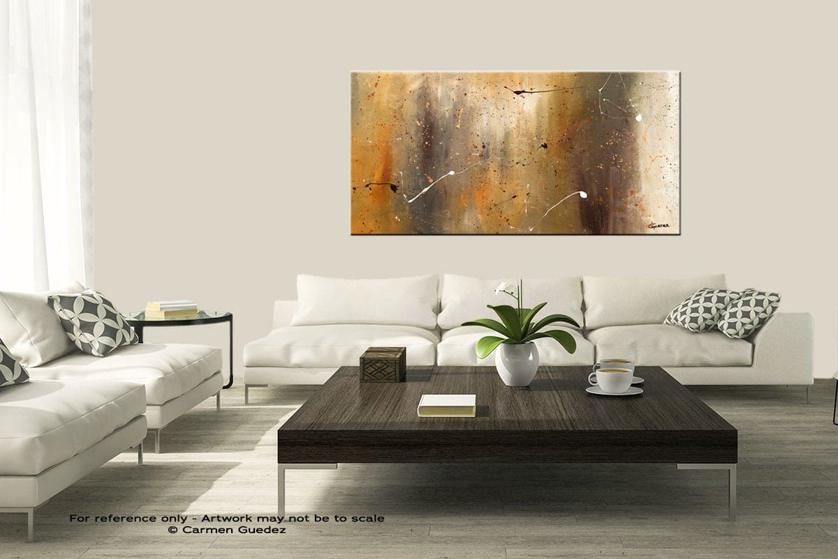 Bird And Waterfall Modern Large Abstract Art Painting Id8