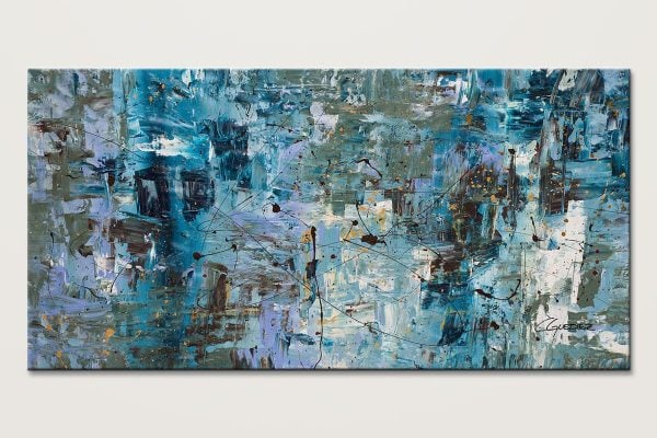 Blue Ocean Large Abstract Painting Id80