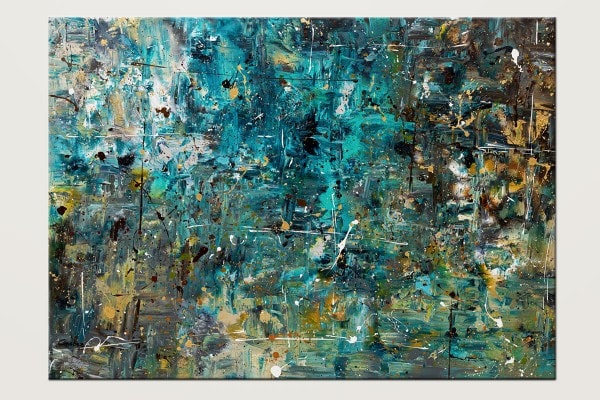 By The Lake Large Abstract Painting On Canvas