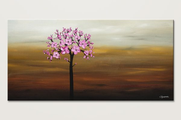 Cherry Blossom Poppy Flower Painting Id80