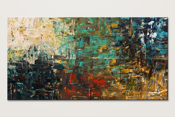 City Life Oversized Abstract Painting Id80