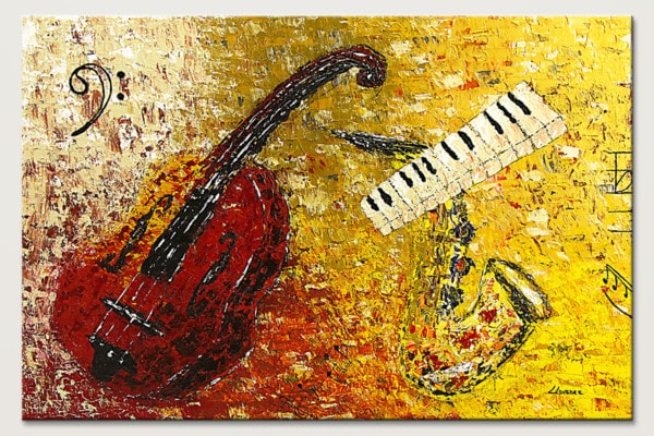 Concertino Impressionist Music Art Painting Id80