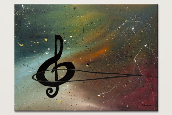 Crescendo Music Abstract Art Painting Id80