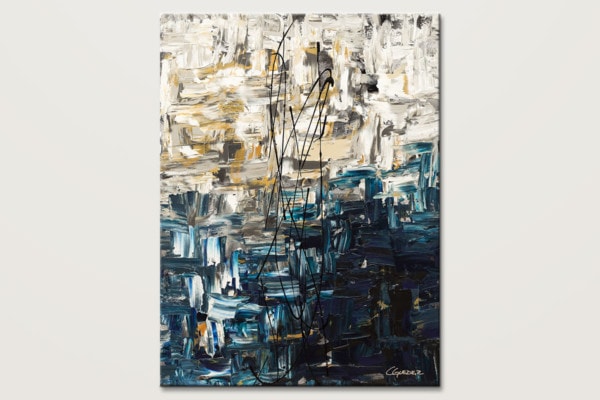 Envisioning Vertical Modern Abstract Art Id80