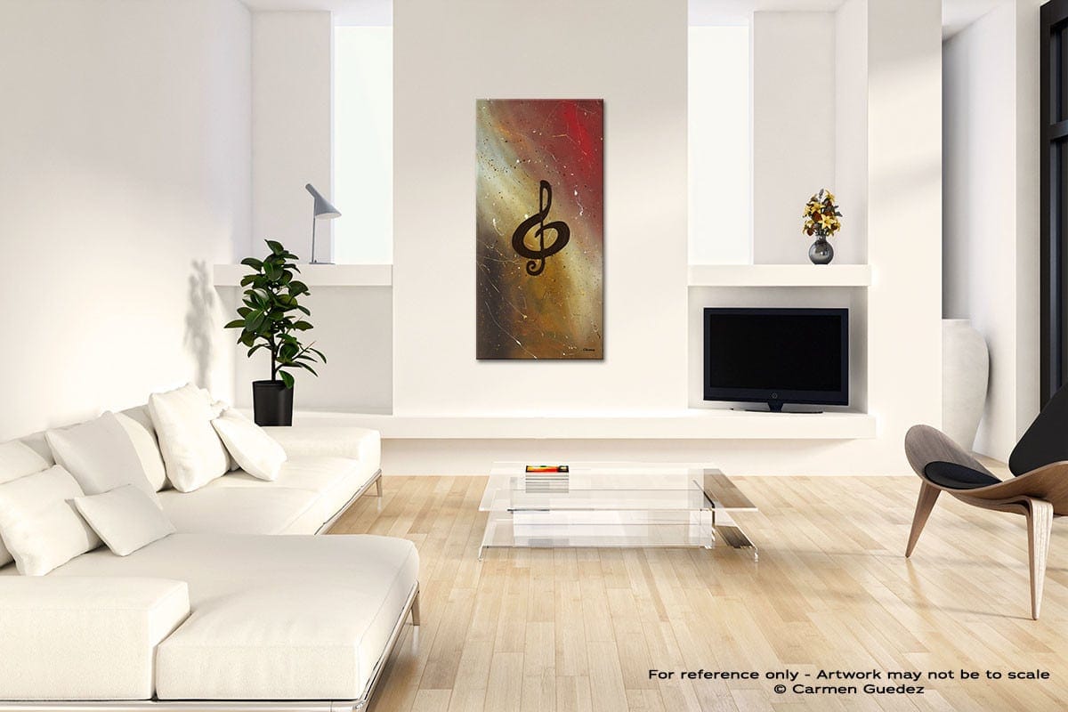 Filled With Music Modern Abstract Painting Home Design Id41