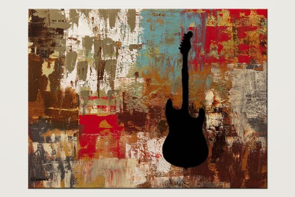 Guitar Solo Abstract Art Painting Id80