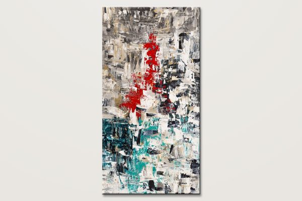 Le Paris Extra Large Vertical Abstract Art Id80