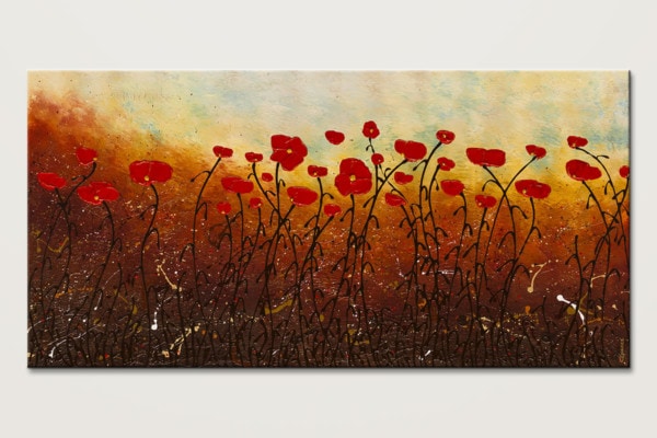 New Life Abounds Large Abstract Flower Art Painting Id80