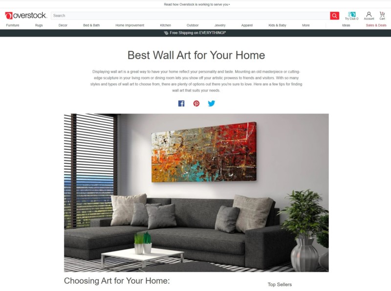 Best Wall Art for your Home - Overstock. Safe And Sound Abstract Art Painting by Carmen Guedez