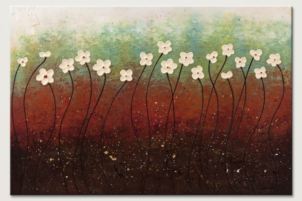 Summer Flowers Landscape Abstract Art Id80