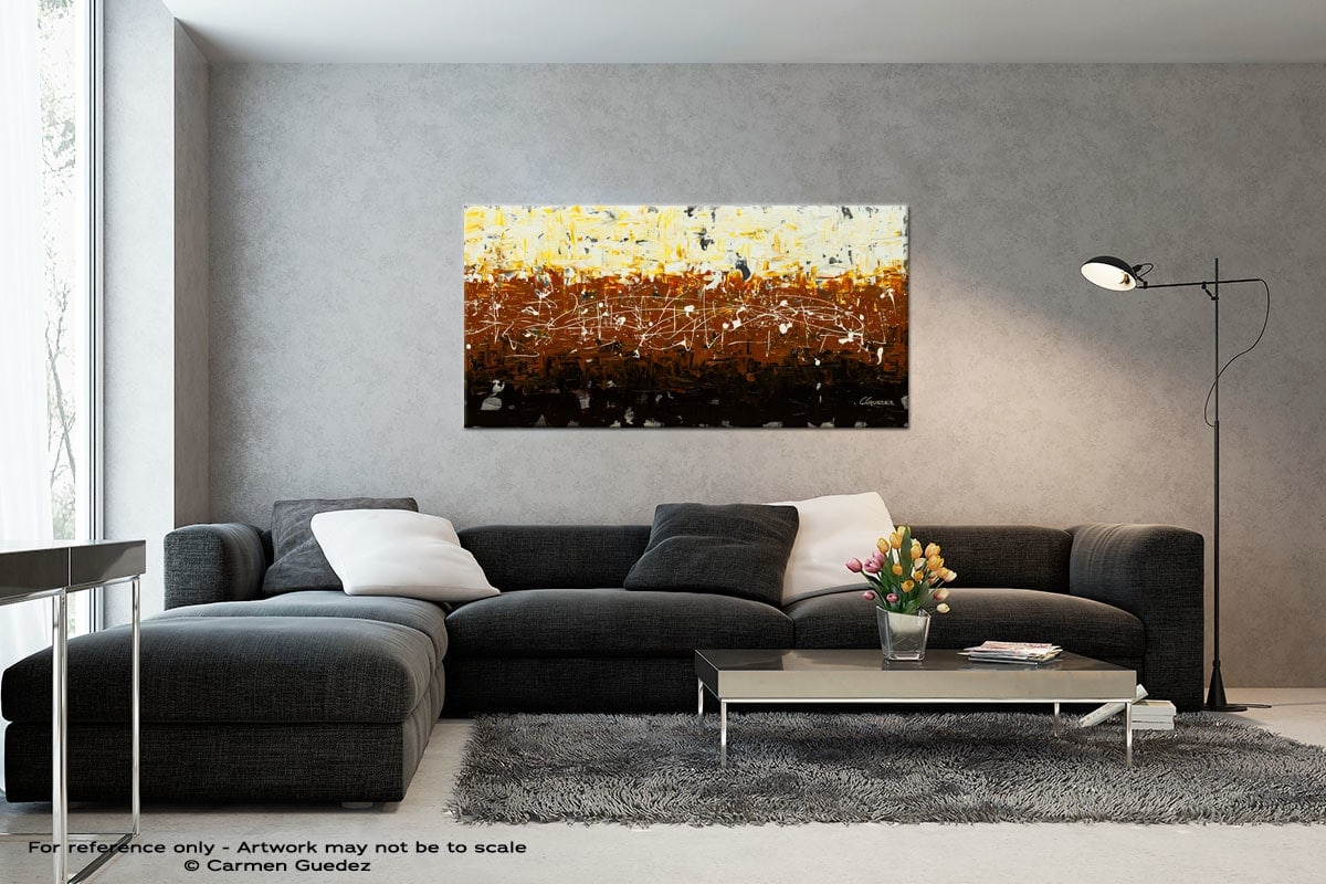 Terra Matter Black And White Wall Abstract Art Painting Id70