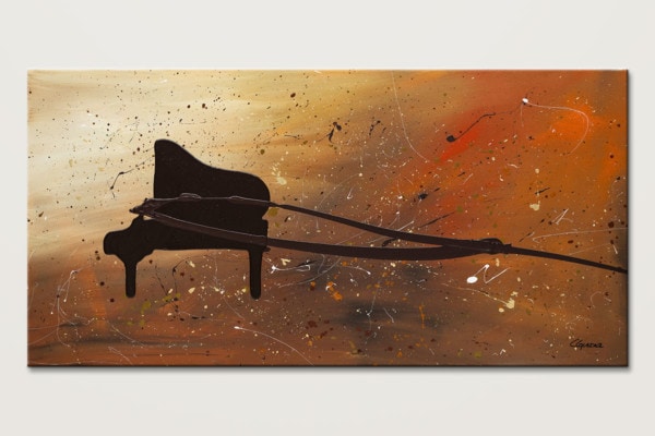 The Grand Finale Piano Abstract Art Painting Id80