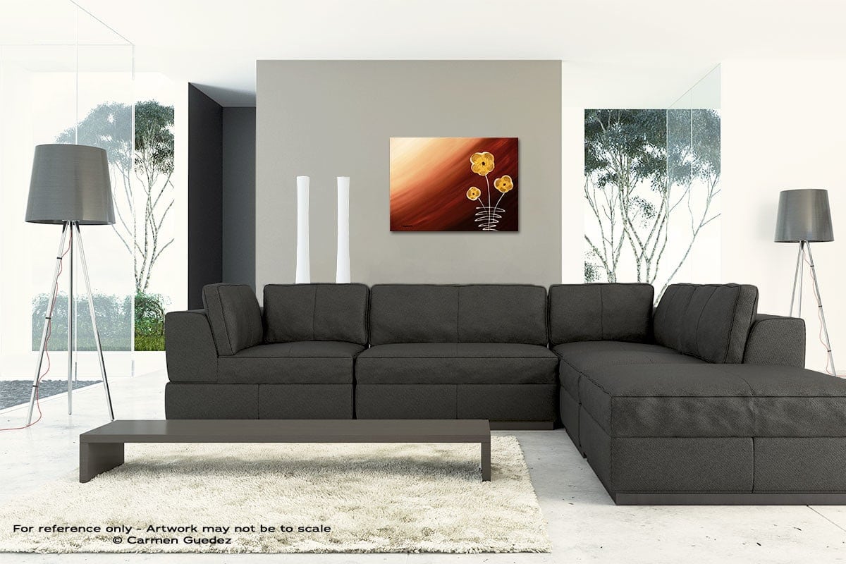 Tre Fiori Original Modern Canvas Abstract Art Id66